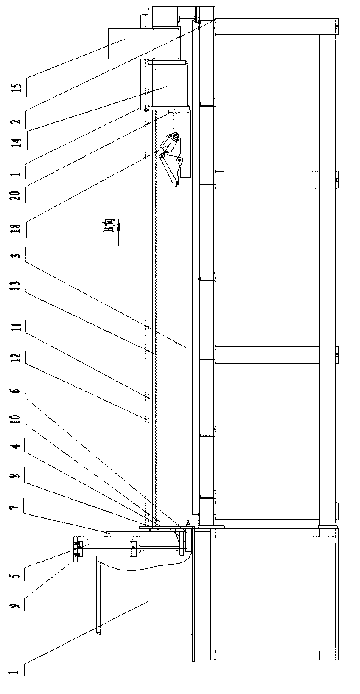 Material blocking and pushing device for electronic cut-to-size saw