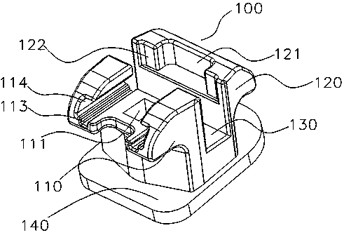 A self-locking orthodontic bracket