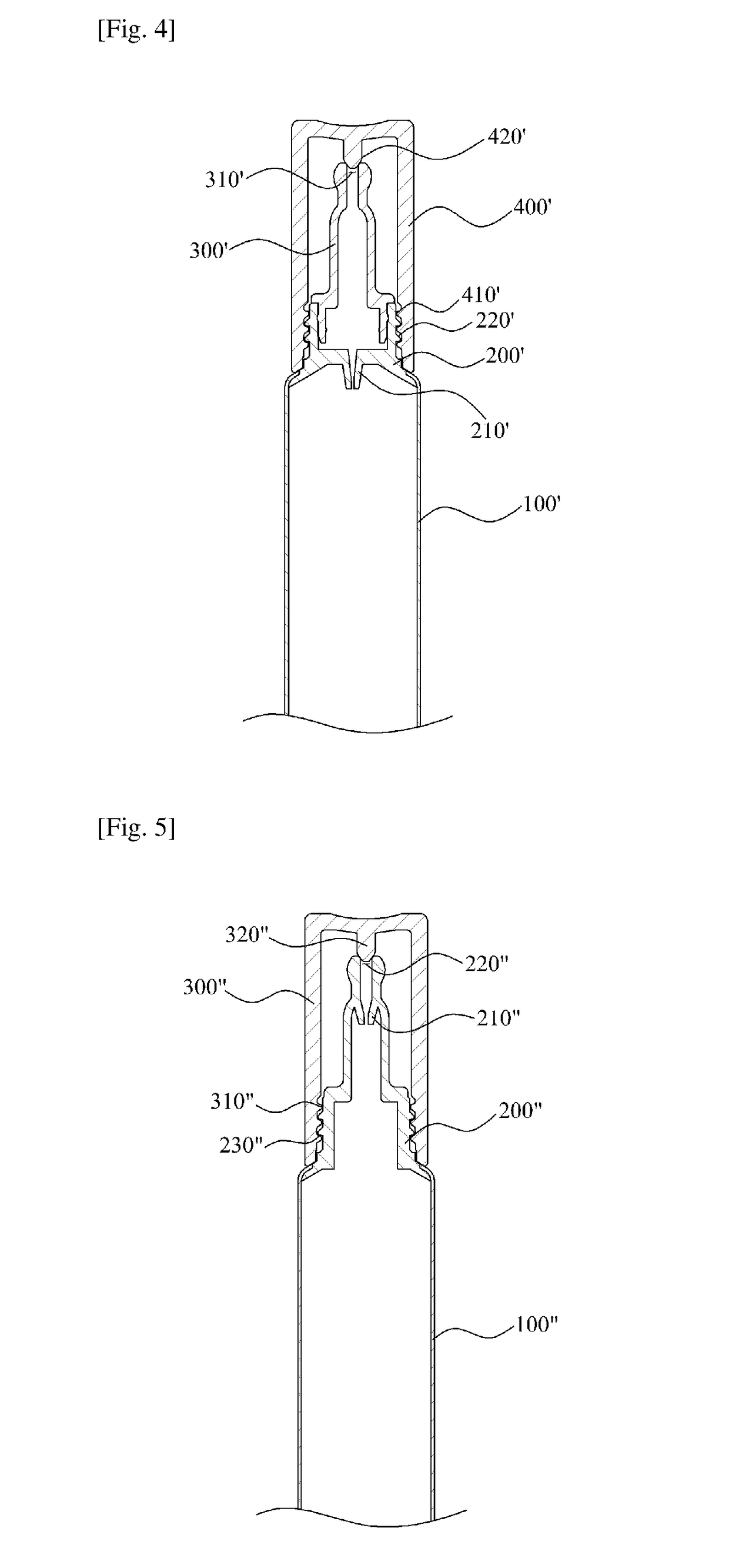 Tube-type cosmetics container for discharging liquid contents in form of droplet