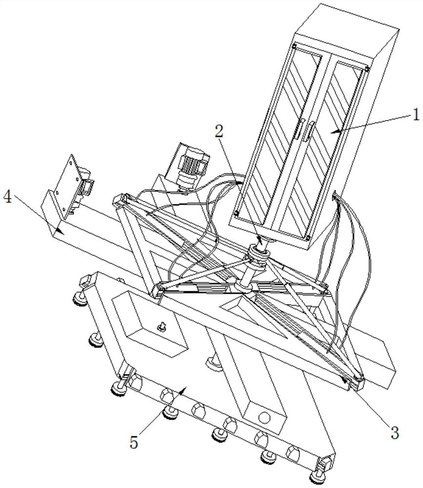 Solar silicon panel cleaning method based on new energy power generation