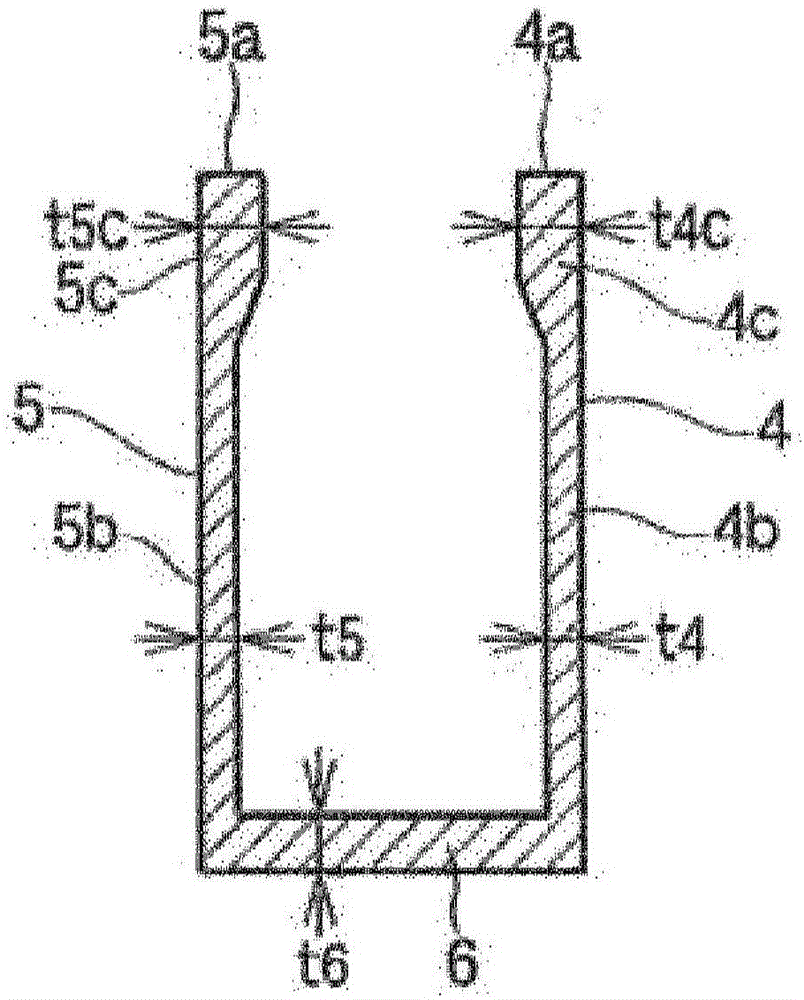 Quadrangular cell case for vehicle cell and method for manufacturing same