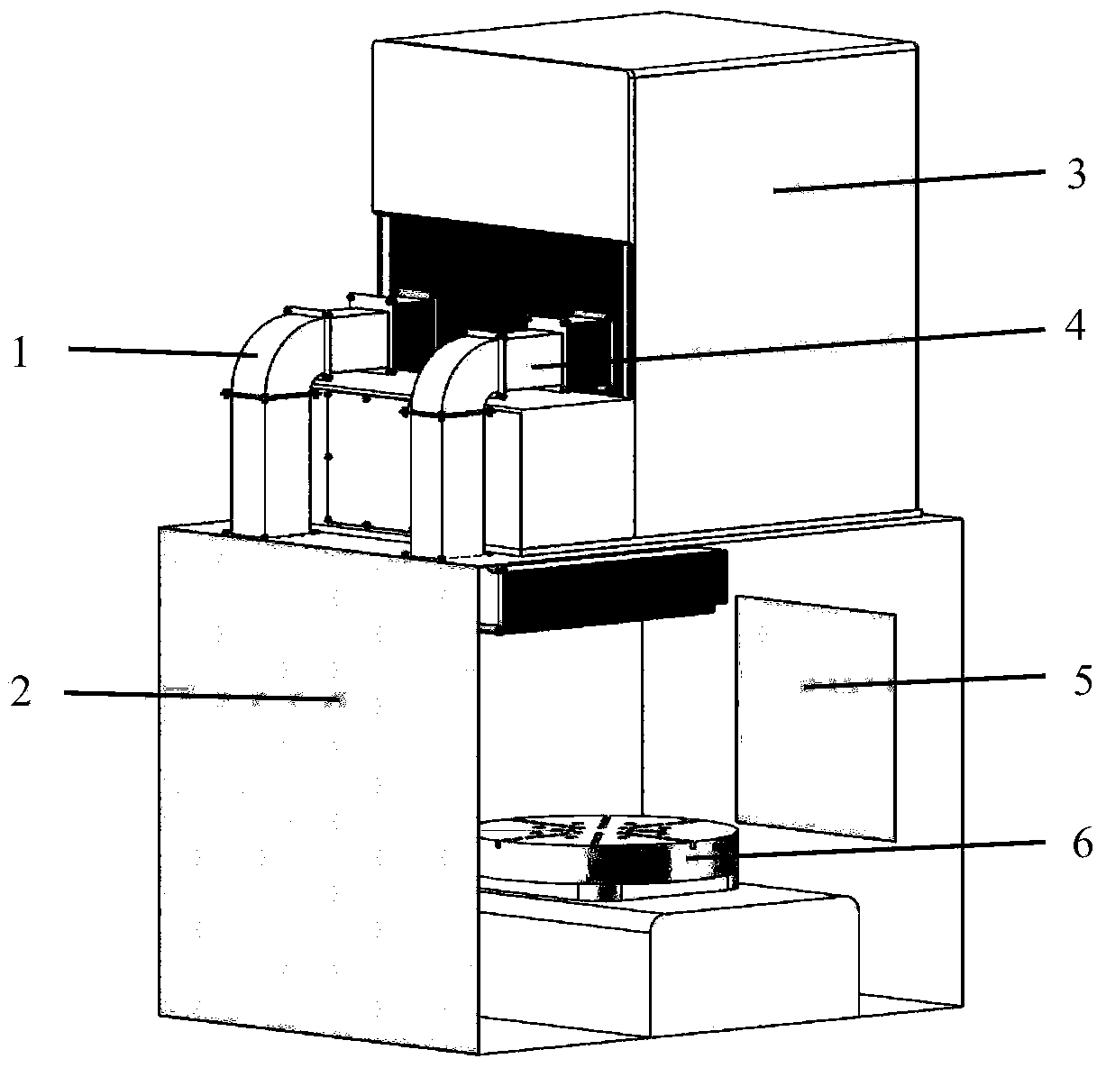 Method and device for reducing oil mist leakage of airtight machining chamber