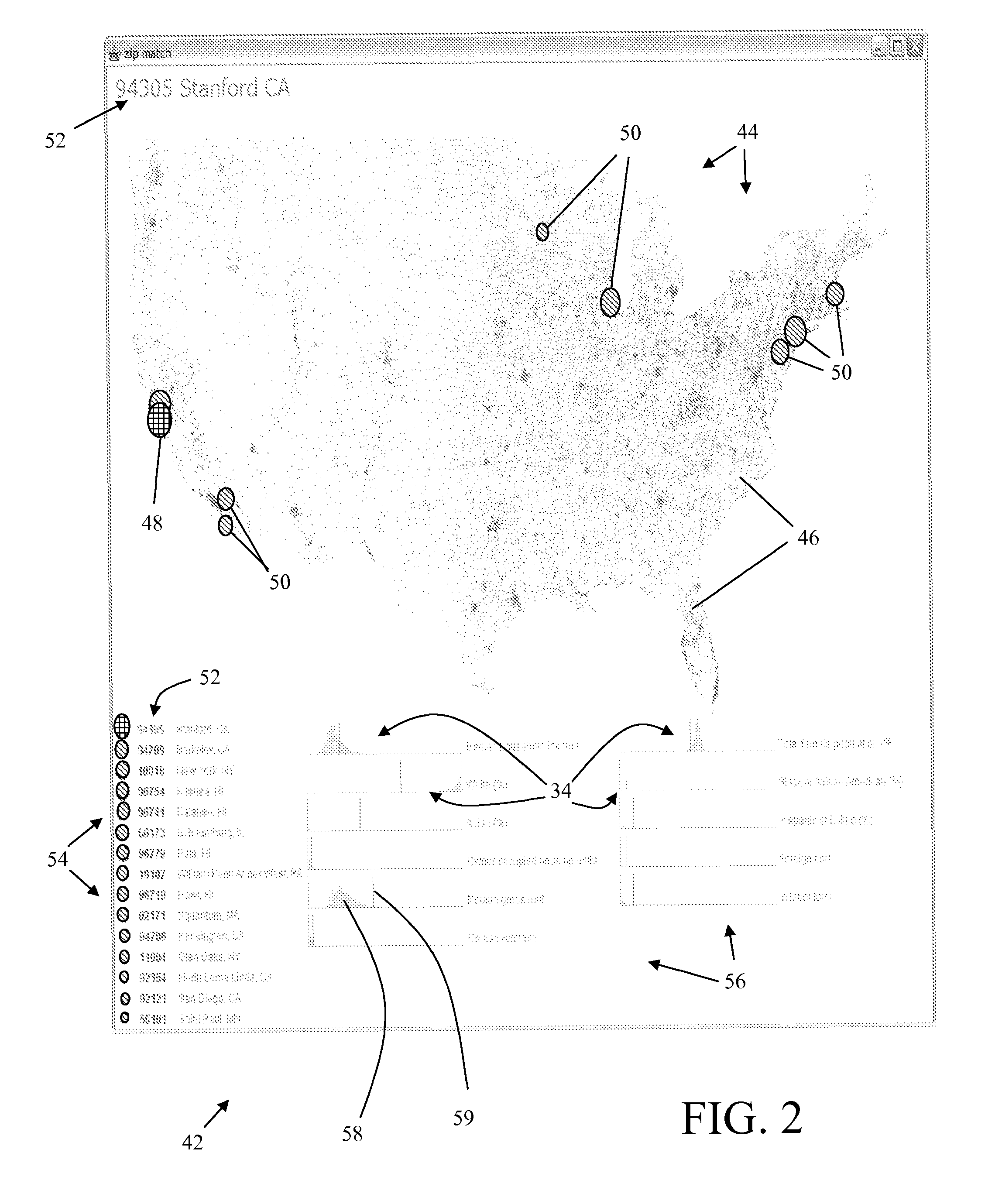 System and method for visually analyzing geographic data