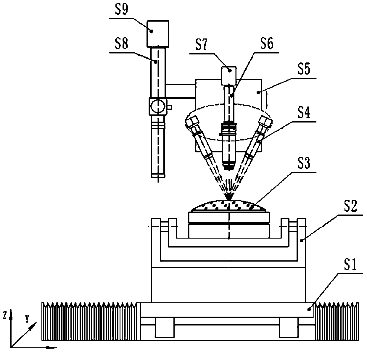 System and method for detecting surface defects of large-caliber spherical optical element