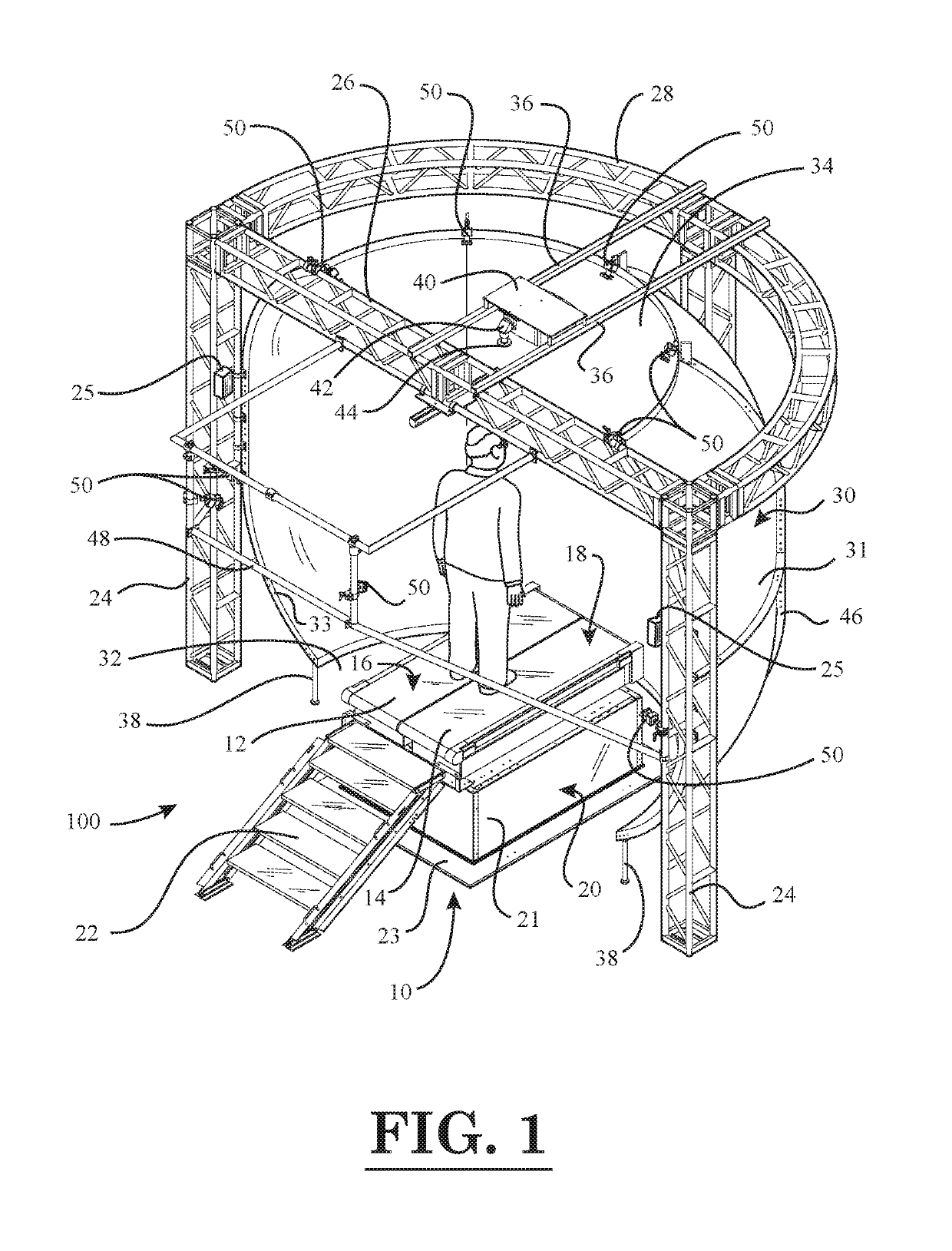 Force measurement system that includes a force measurement assembly, at least one visual display device, and one or more data processing devices