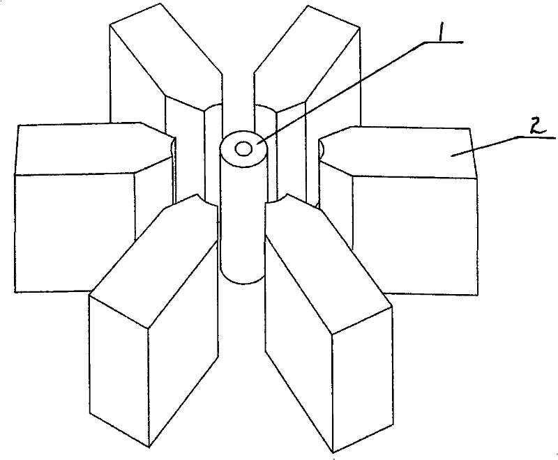 Method for manufacturing multi-rod converging valve type space net shell node