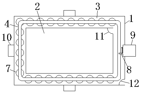 Integrated glass fiber reinforced plastic tank vertical curing furnace