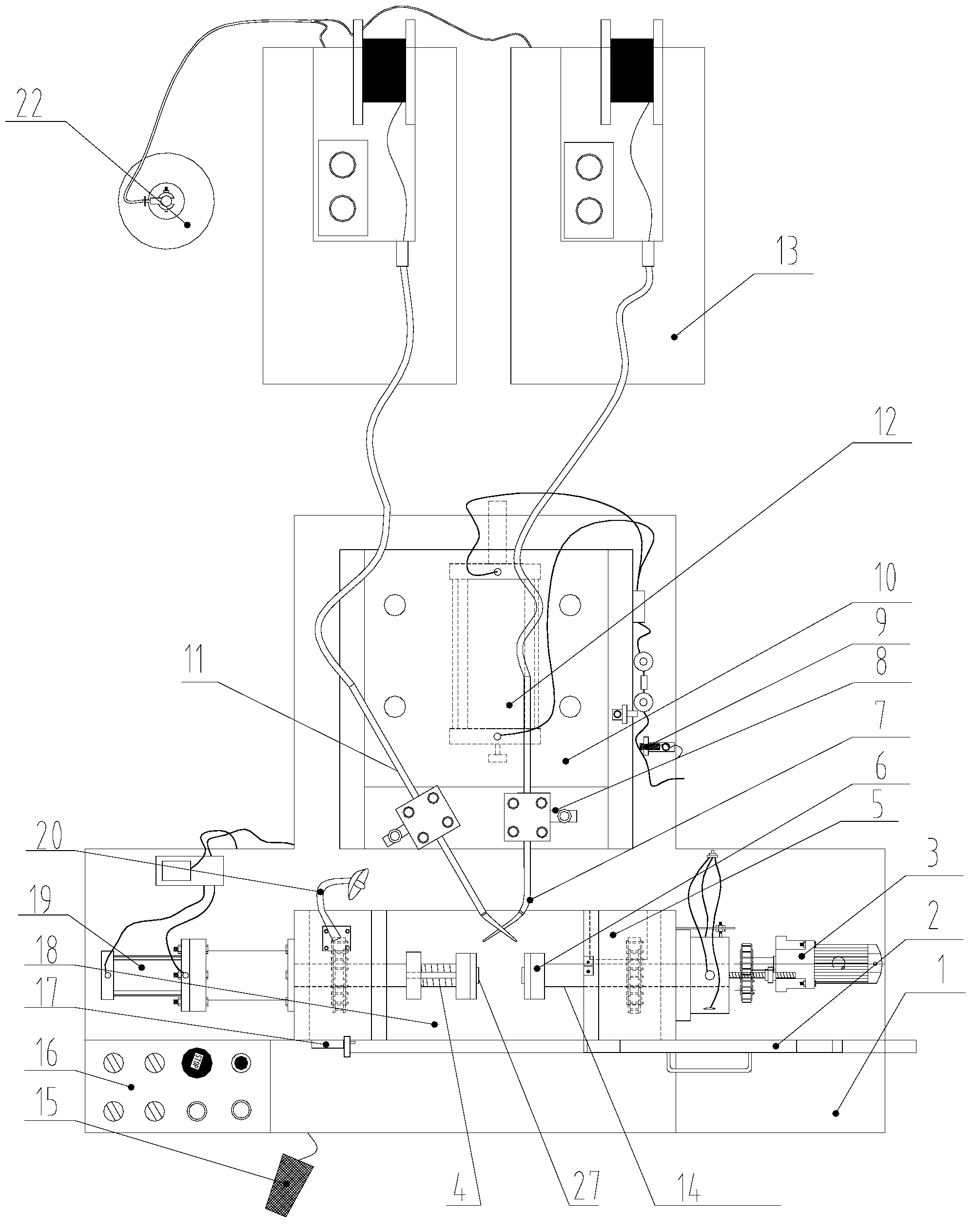 Automatic welding machine for chains