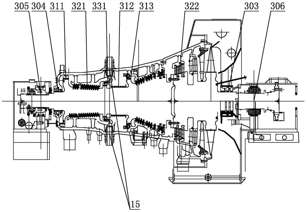 100MW single-cylinder air-cooling photo-thermal steam turbine