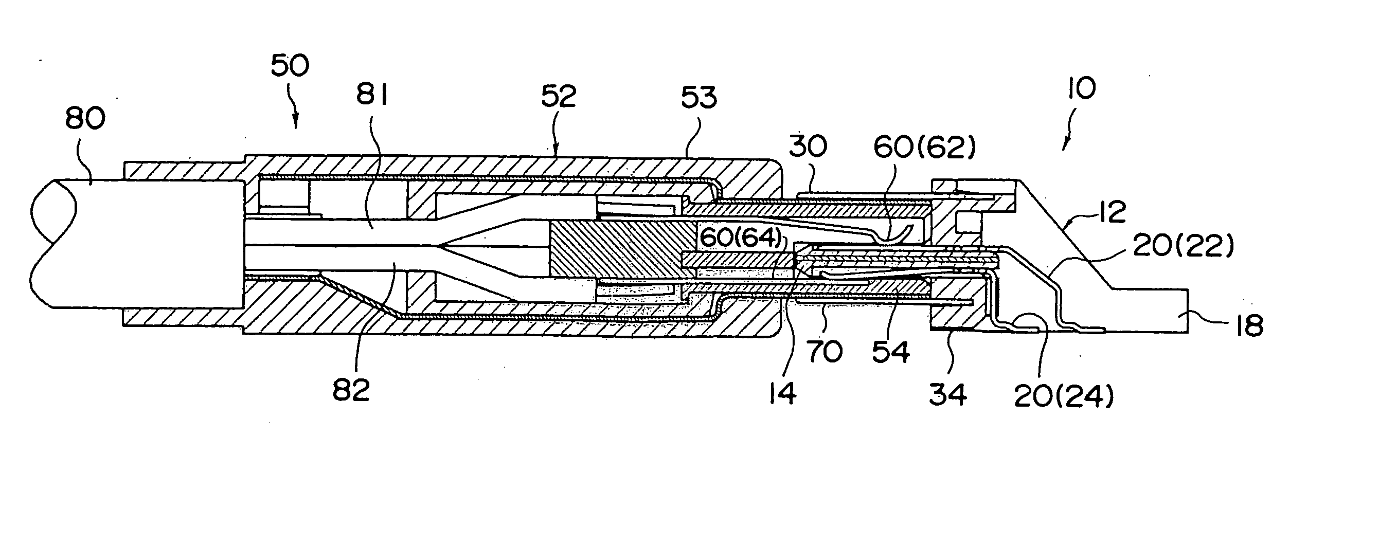 Plug connector, receptacle connector, and joint-type connector