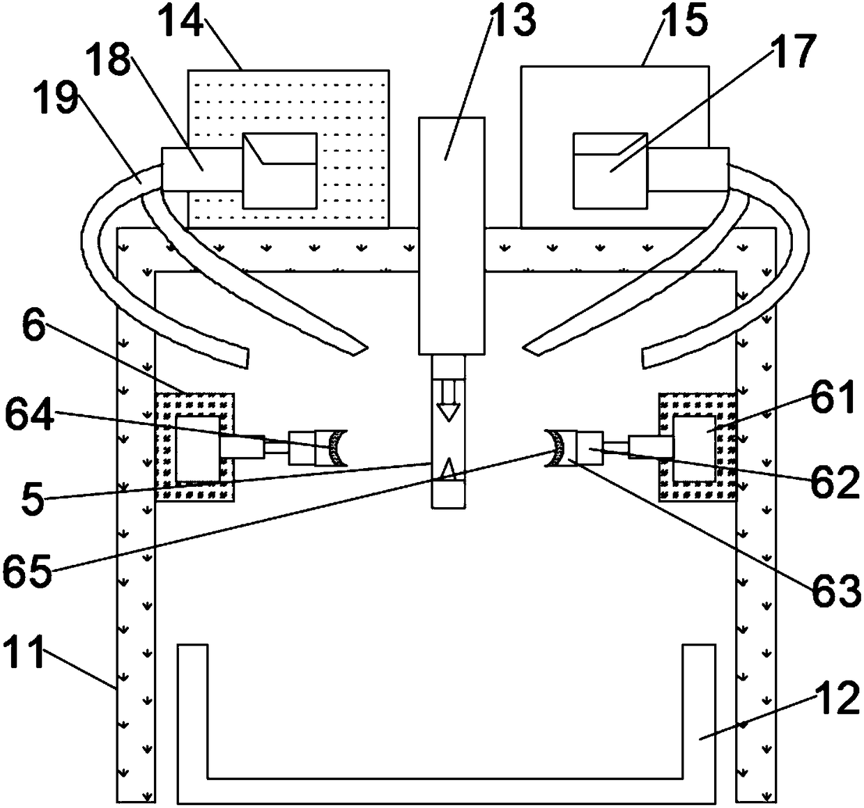 Broken fruit heat treatment device of universal production line of canned fruits