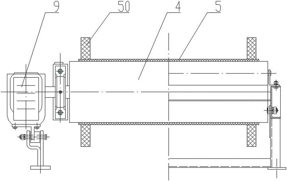 Quick disassembly and assembly annular walled rubber belt feeder