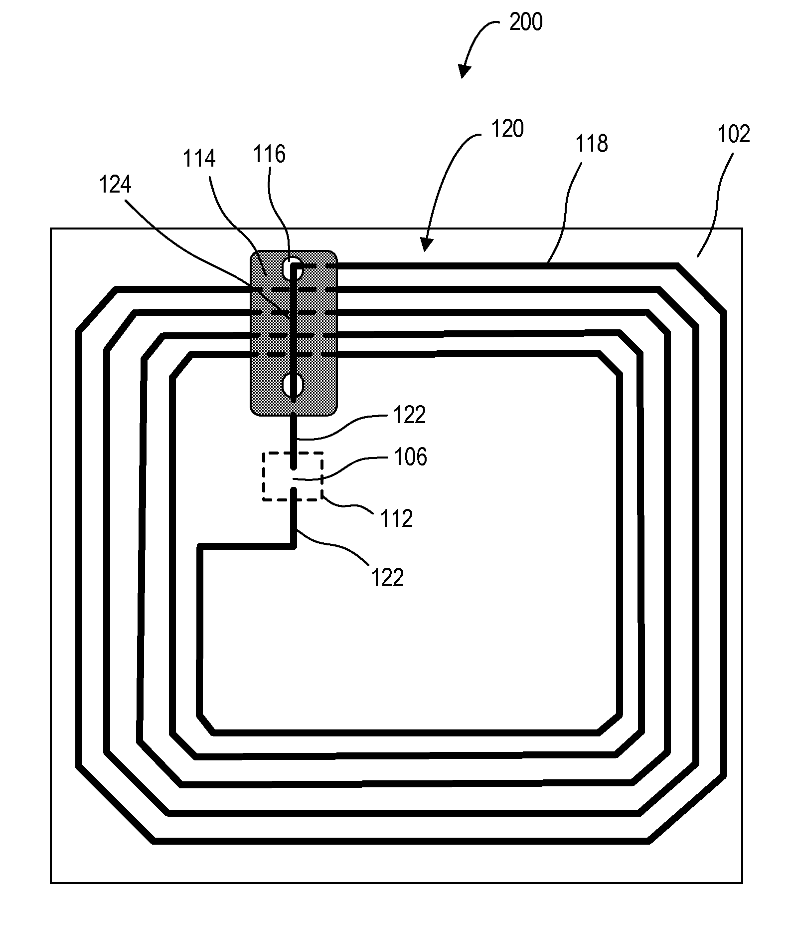 RFID tag and micro chip integration design