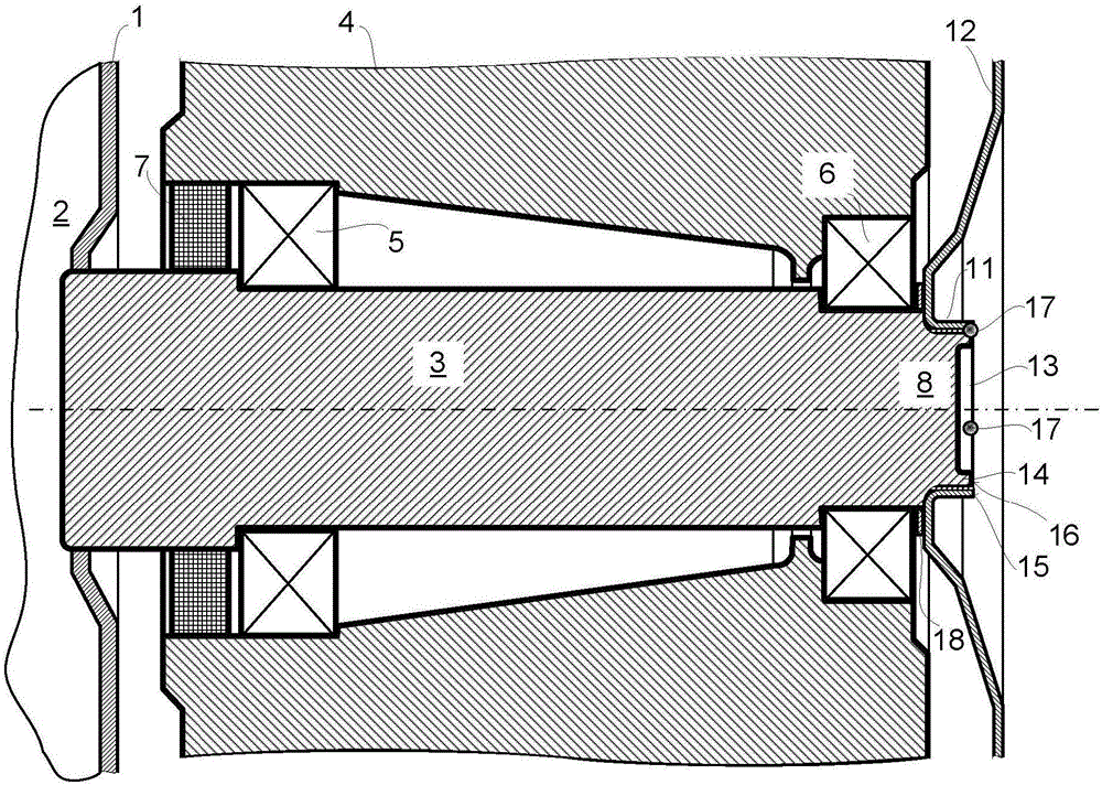 Domestic laundry treating machine with a washing drum driven by an electric motor and mounting method