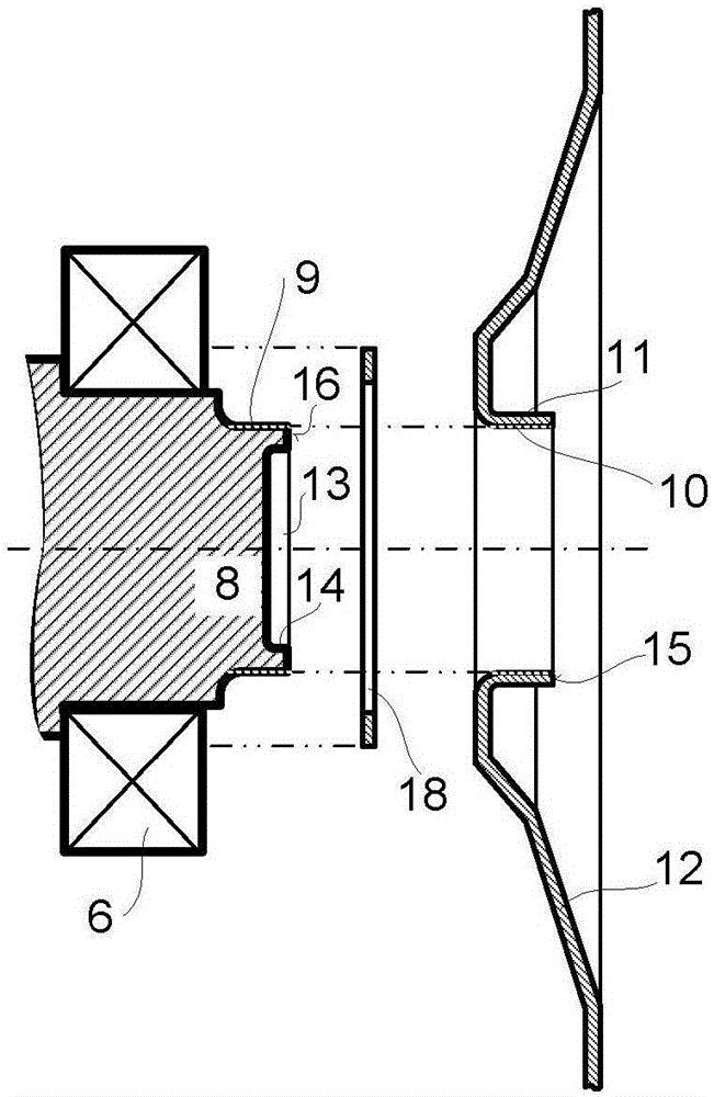 Domestic laundry treating machine with a washing drum driven by an electric motor and mounting method