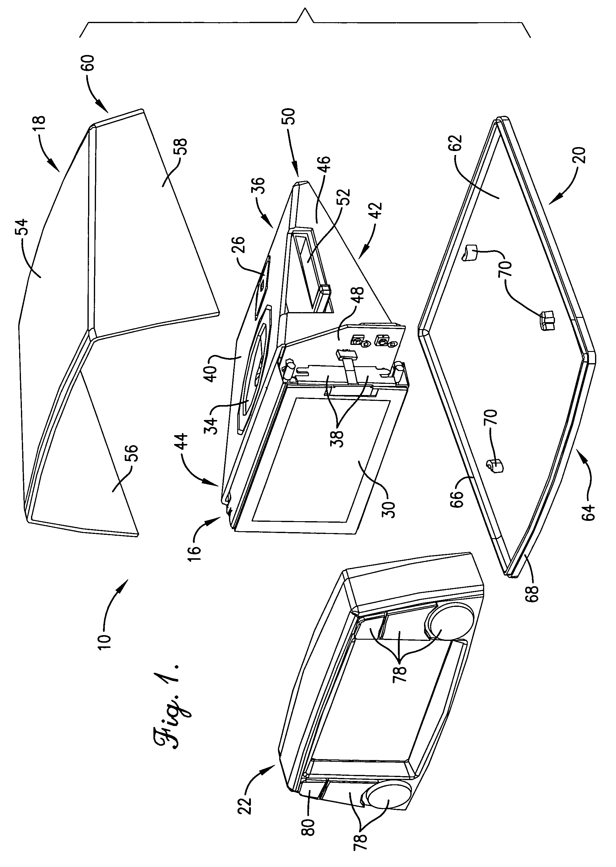 Vehicle dash-mounted navigation device