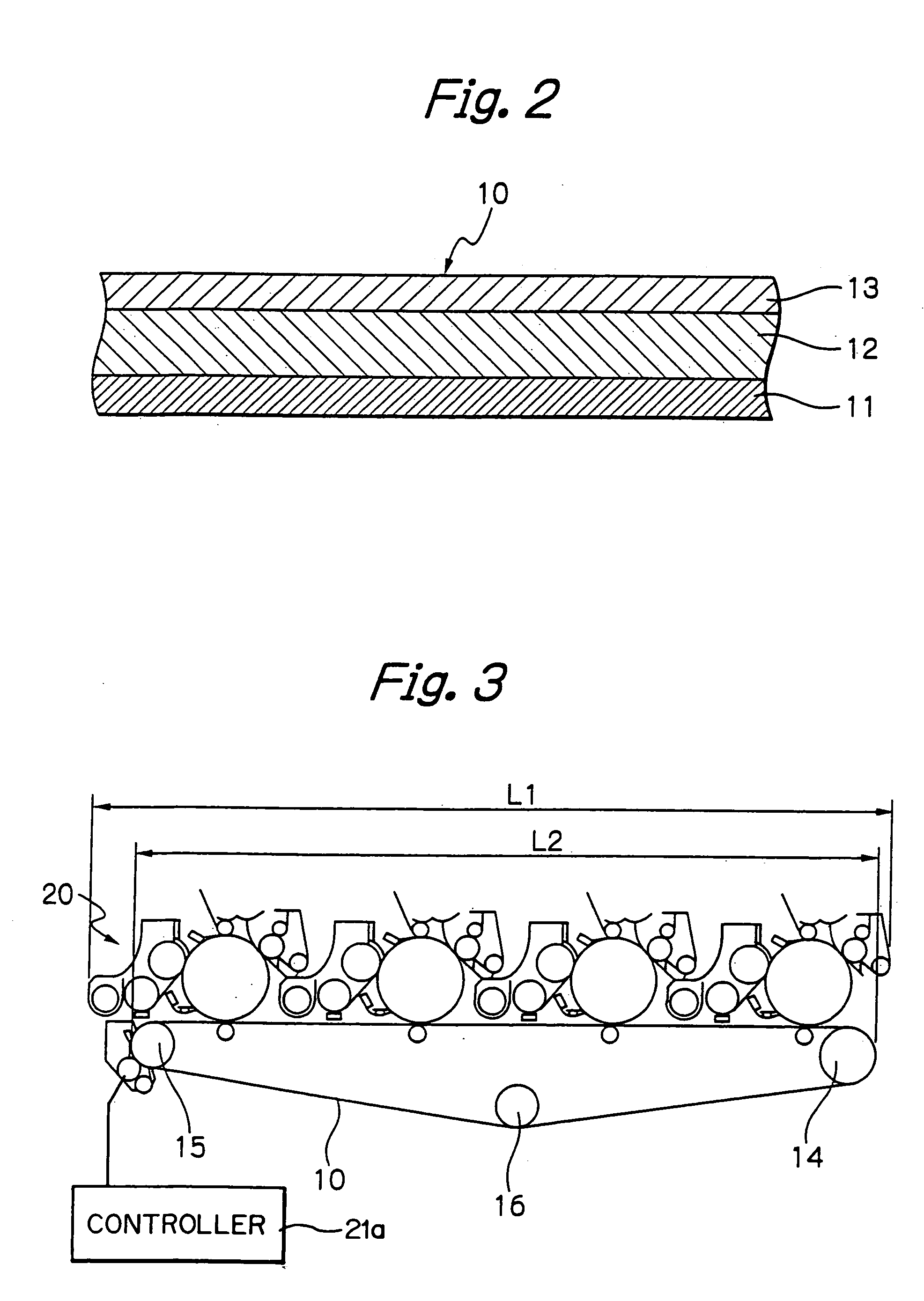 Tandem image forming device having a side-by-side arrangement of image forming sections