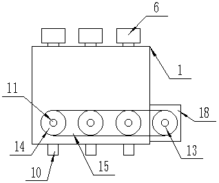 Multi-line feeding distribution device for PVC pipe production