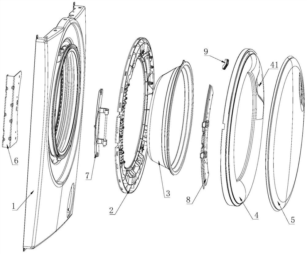 An observation window installation structure