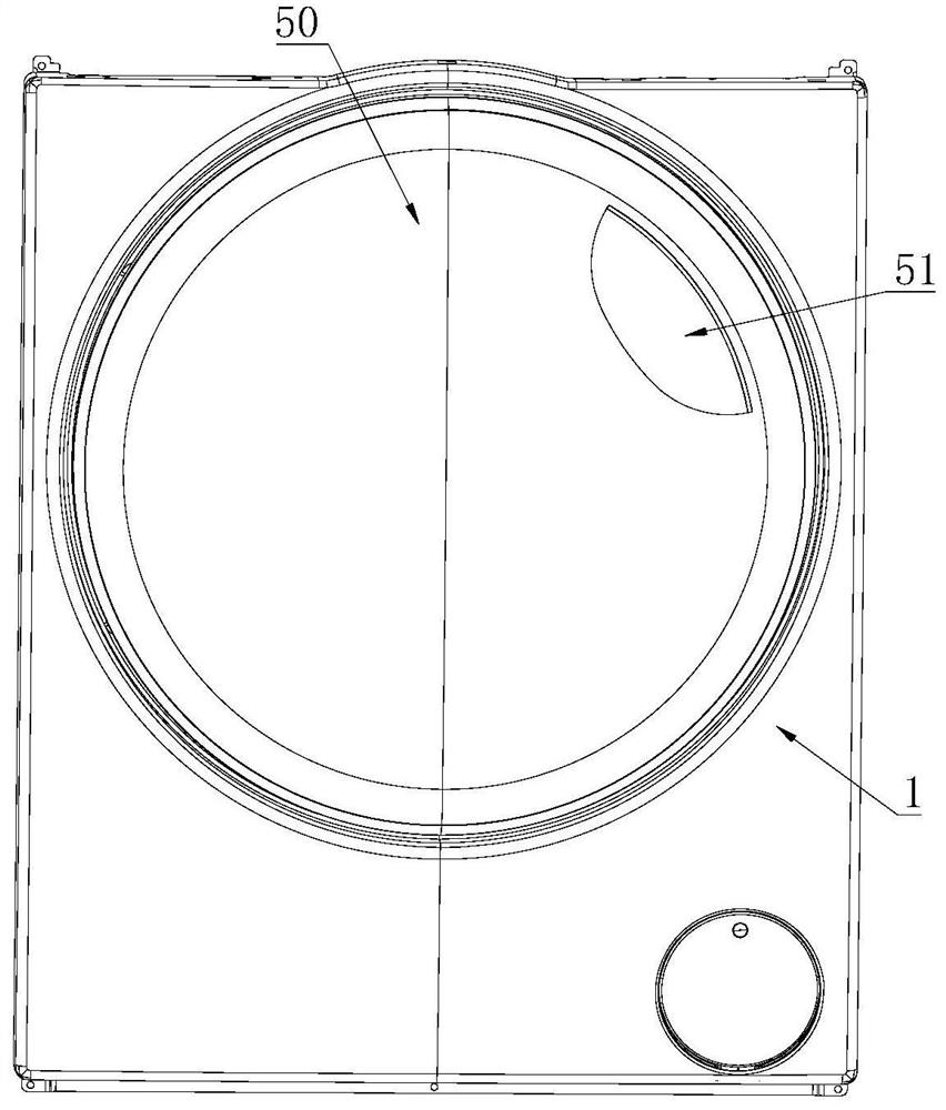 An observation window installation structure