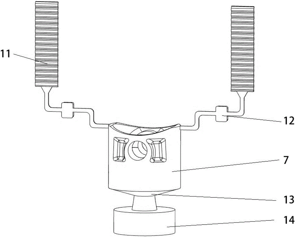 Method and device for improving quality of squeezing and casting piston casting