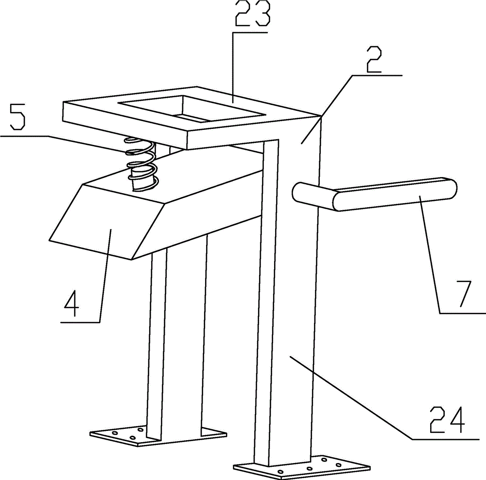 Scraper device for concrete brick pallet