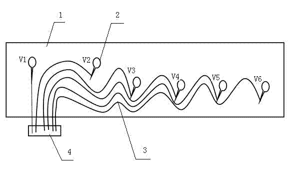 Electrocardiogram precordial lead electrode plate set and preparation method thereof