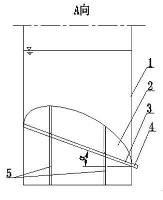 Butterfly-shaped anti-depositing member