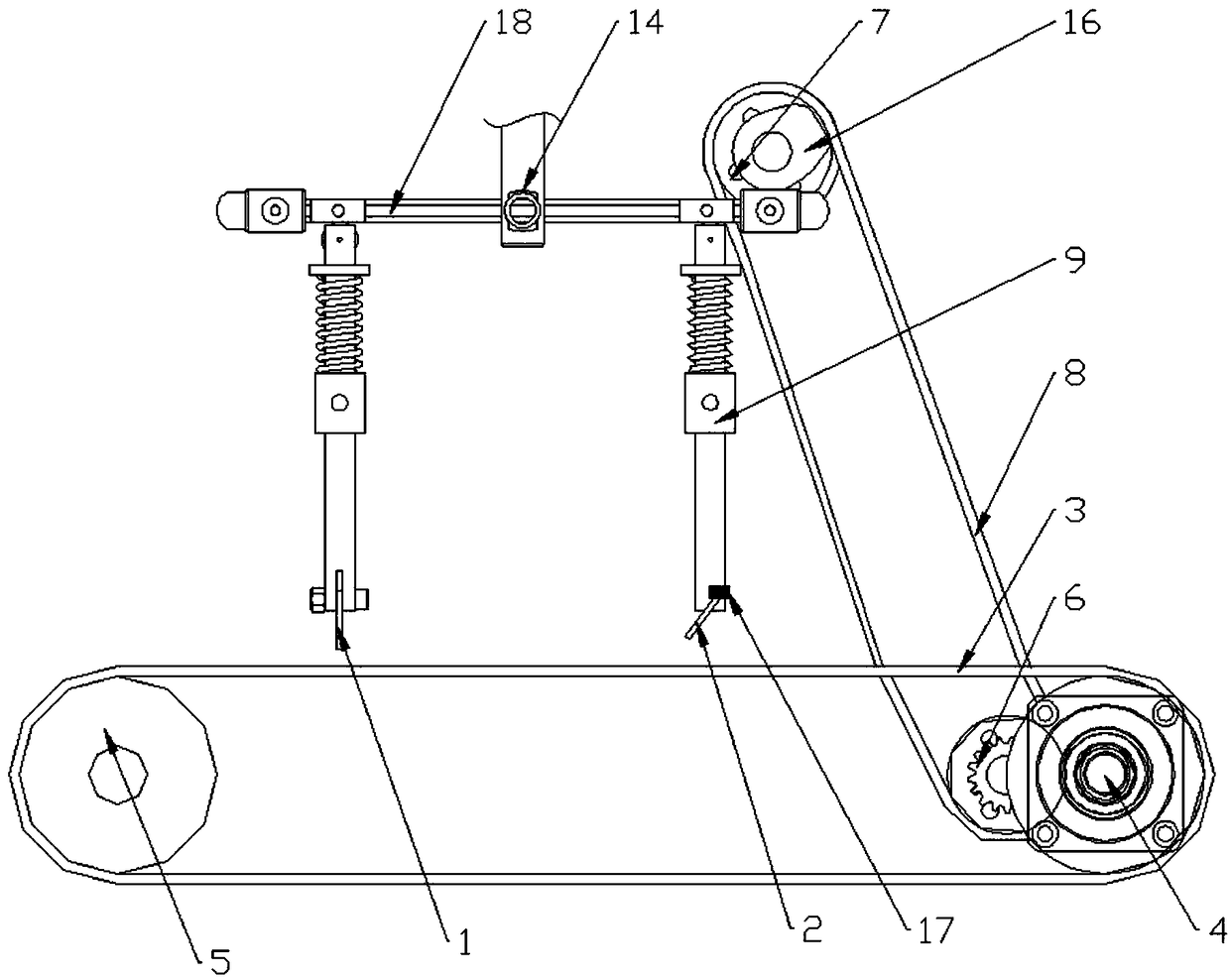 Adjustable single-drive tapered tooth cutting device