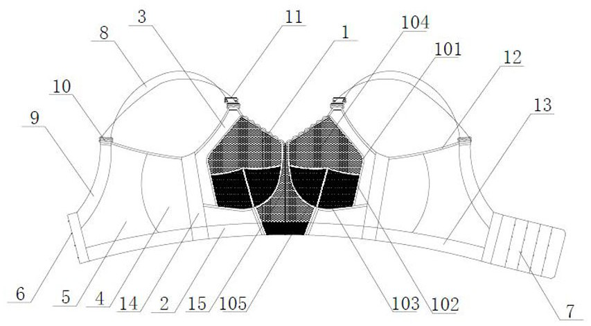 3D wrapping adjusting type bra