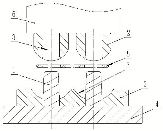 Motor coil winding bending device