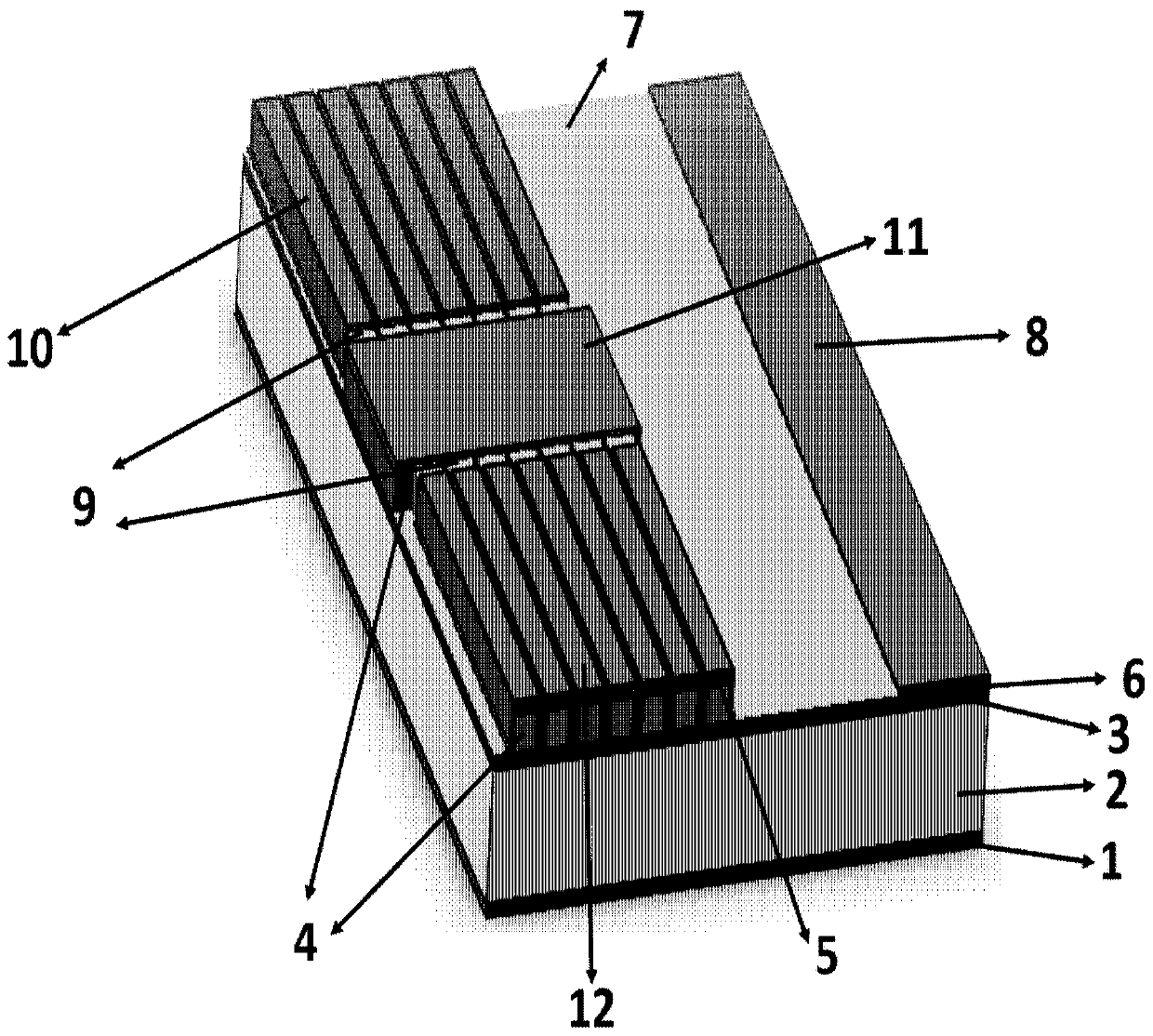 Terahertz semiconductor laser, its preparation method and application