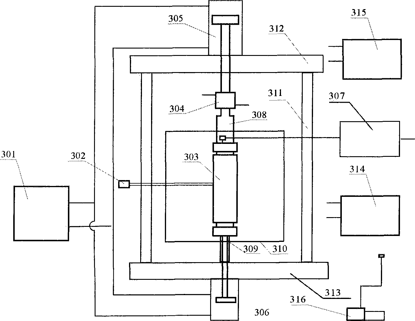 Hydrocarbon source rock formation pore heat-pressing hydrocarbon-generation simulator and use method thereof