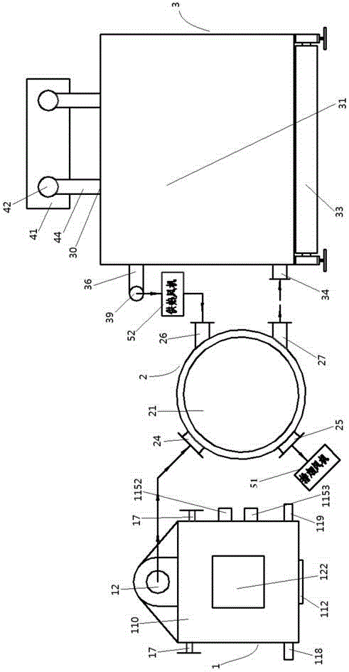 Wood thermal modification treatment device