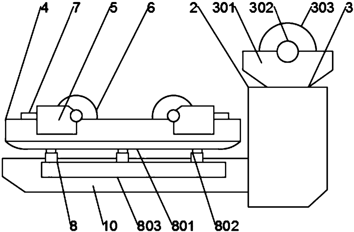 Splitting machine deviation correcting device for machining capacitor metallized thin films