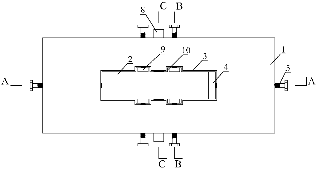 Reusable wall low-cycle repeated loading test foundation