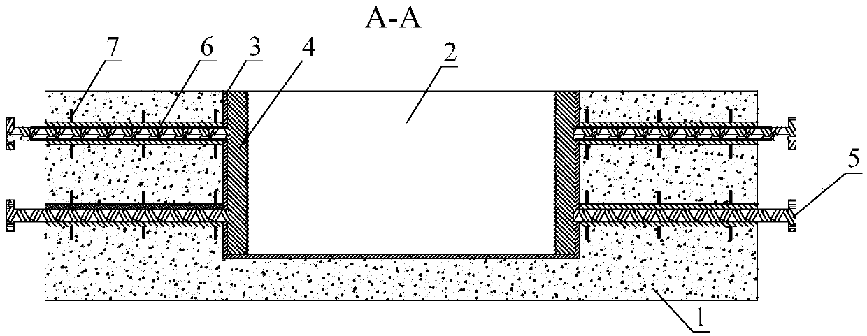 Reusable wall low-cycle repeated loading test foundation