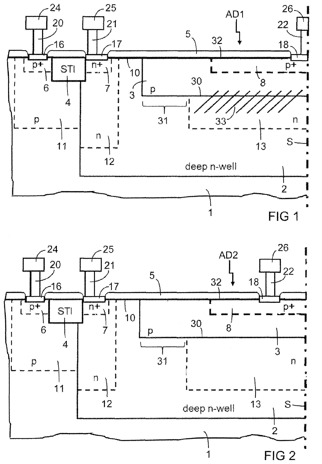 Spad device for excess bias monitoring