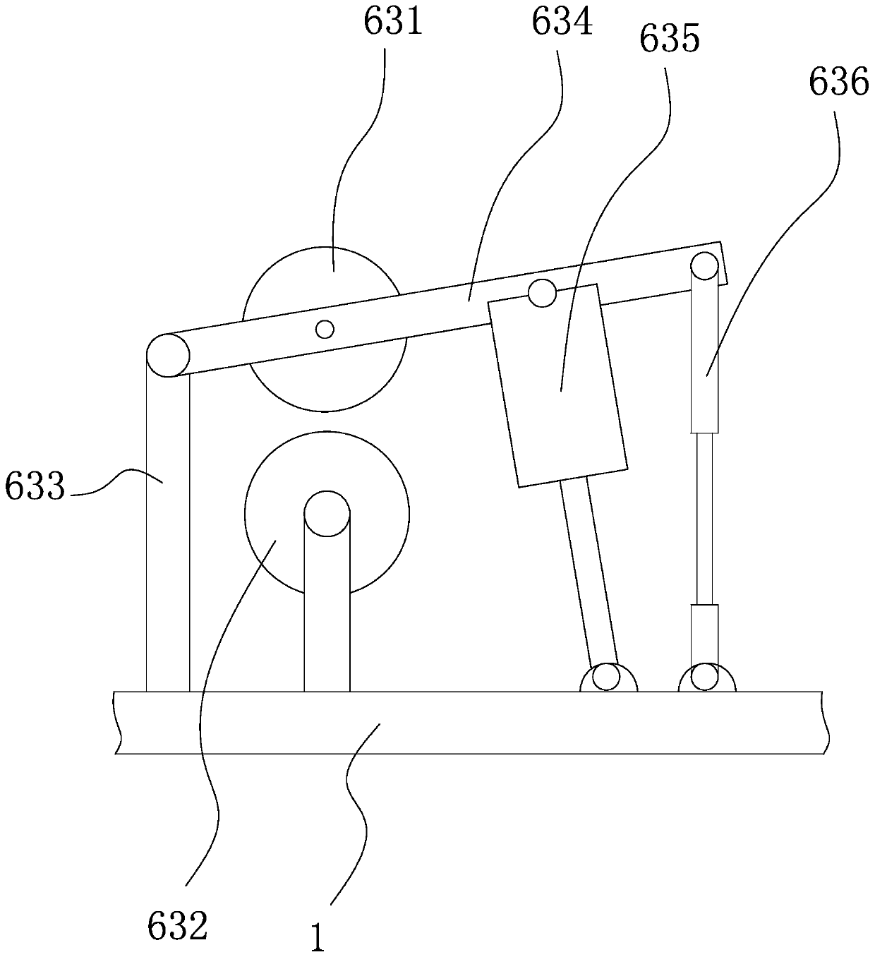 A glass fiber cloth gluing dryer with hot air recycling