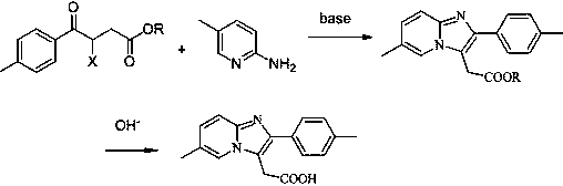 Preparation method of zolpidic acid