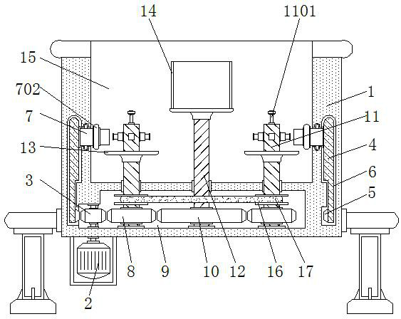 A synchronous oil immersion device for inner and outer rings of bearings for mechanical processing