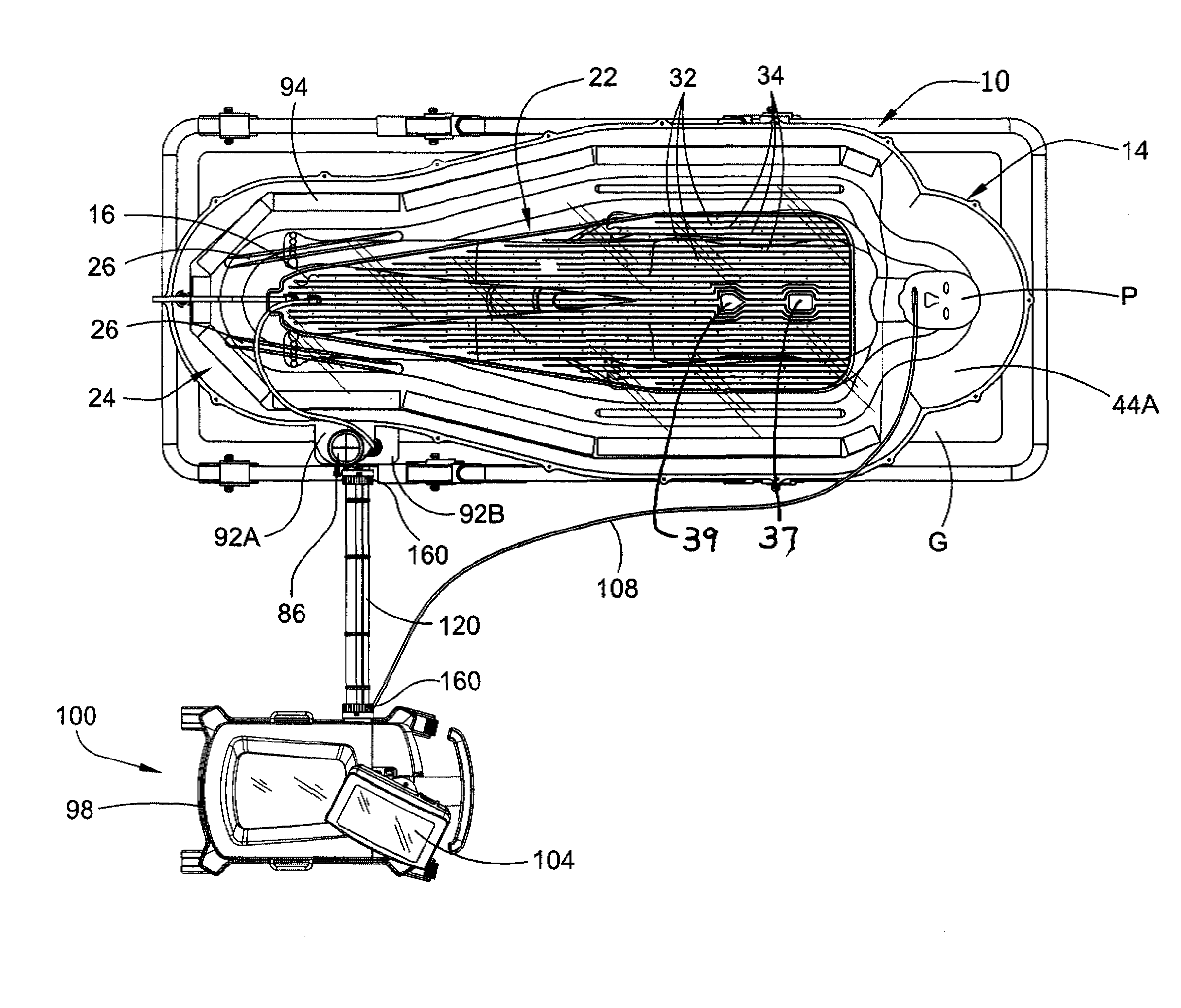 Apparatus for altering the body temperature of a patient and administering decompression to the patients torso