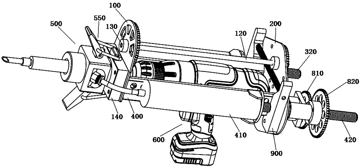 Portable putty spraying gun