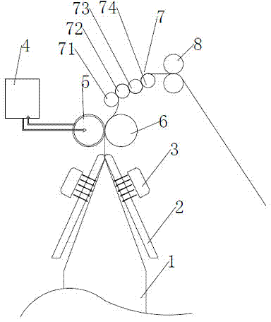 System for producing back sealing strips