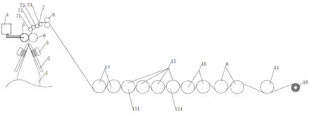 System for producing back sealing strips