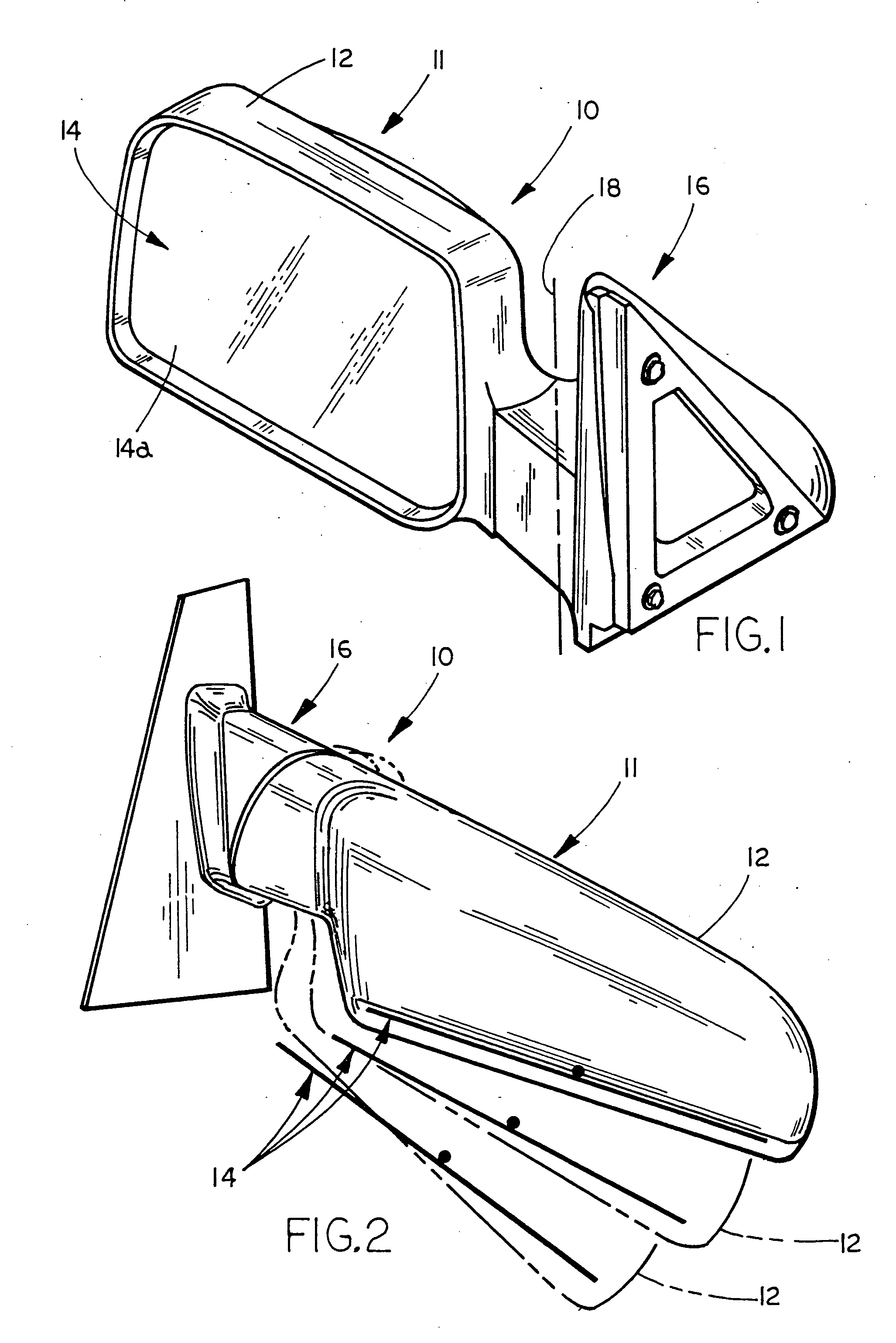 Vehicle exterior rearview mirror assembly