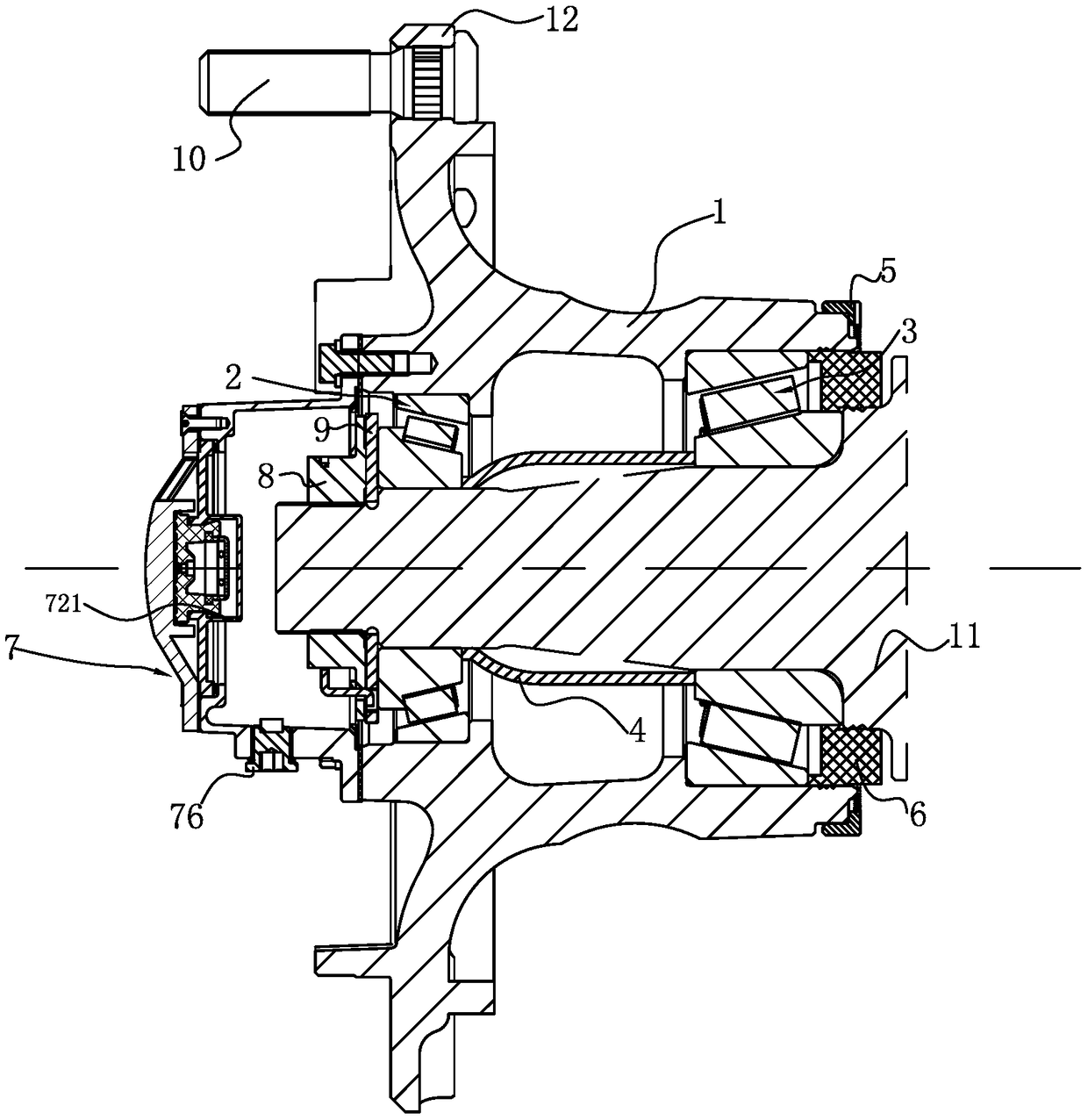 Hub unit and assembling installation method thereof