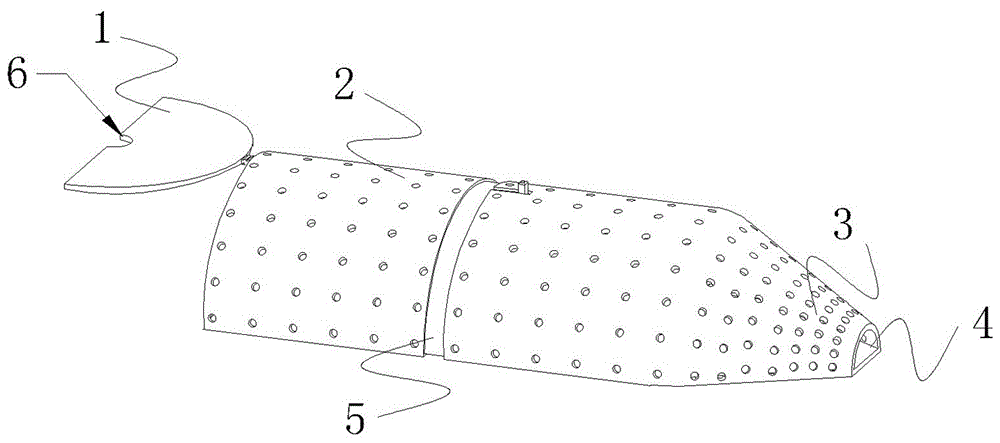 Experimental rat tail-cutting blood collection device