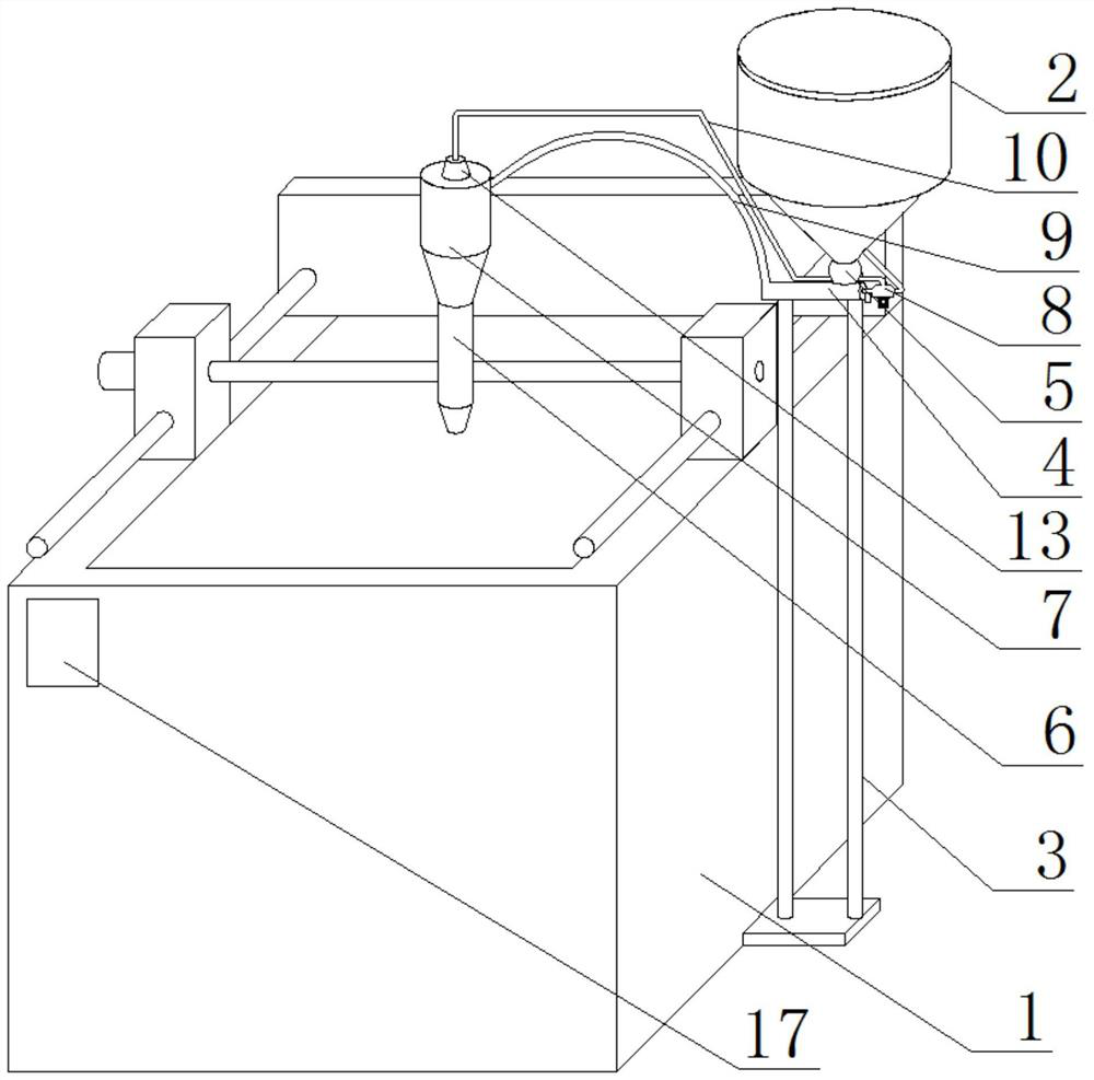 Self-cleaning 3D digital printer smooth in feeding and convenient for raw material recovery