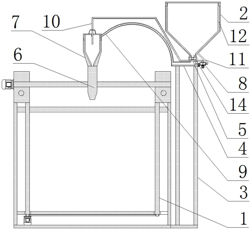 Self-cleaning 3D digital printer smooth in feeding and convenient for raw material recovery